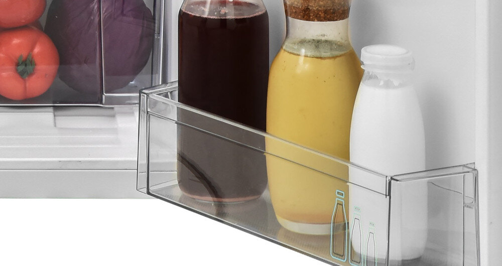 LODÓWKA SHARP SJ-UE121T0S-E Miejsce na butelki balkoniki drzwi stabilne