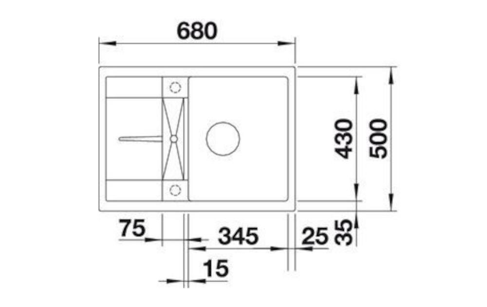 BLANCO zlewozmywak wykonanie silgranit puradur wymiary