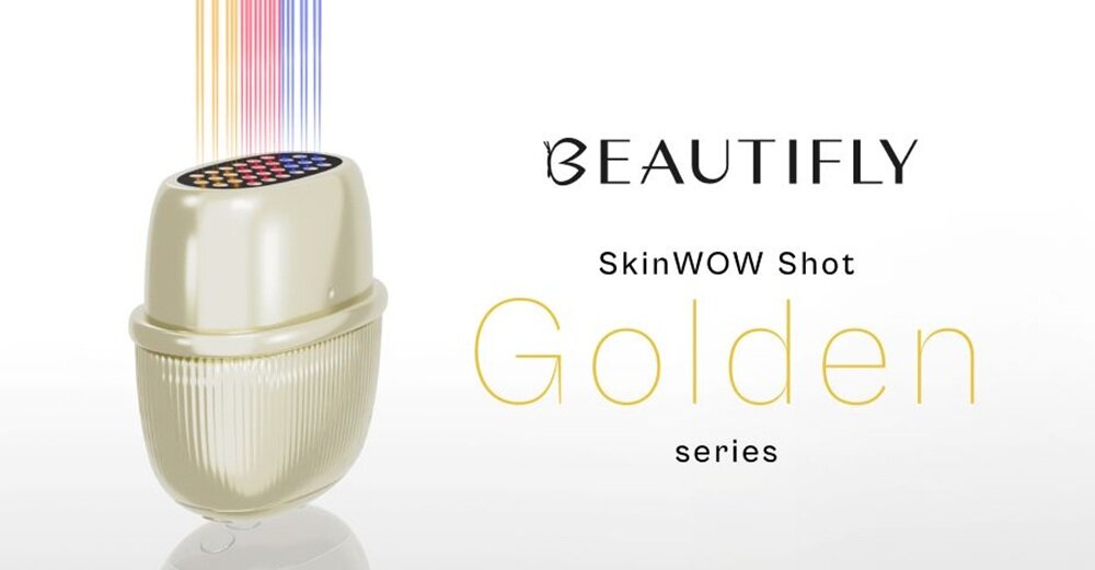 Urządzenie do terapii światłem led BEAUTIFLY Skinwow Shot Golden kv początek opisu