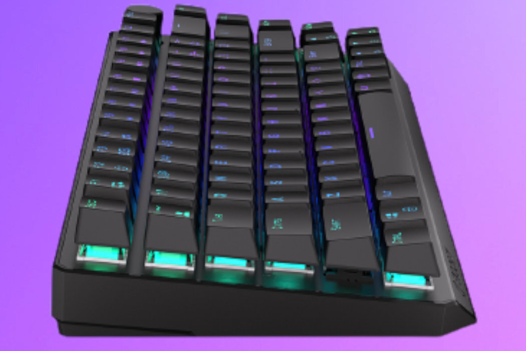 Klawiatura ENDORFY Thock 75 Kailh Box Black Wireless mała ergonomiczna alumienium wygląd mocna szybka wzmocniona hotswap PTB