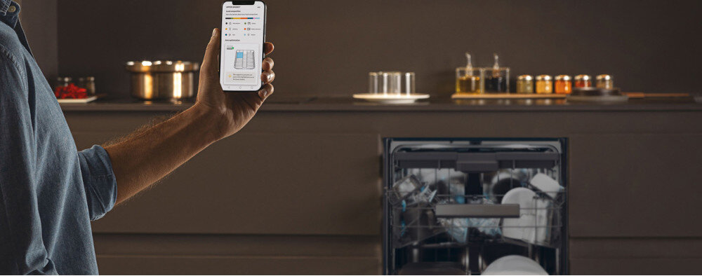 Zmywarka HAIER XS 6B0S3FSB sterowanie aplikacja Washing Lens zdjęcie