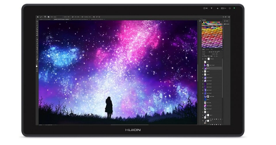 Tablet graficzny HUION Kamvas 22 jasny wyświetlacz antyodblaskowa szyba