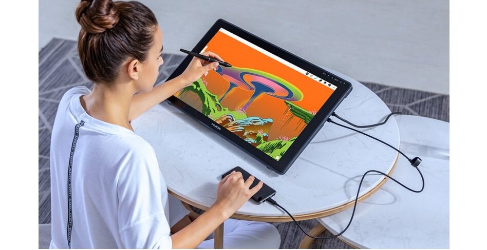 Tablet graficzny HUION Kamvas 22 21,5 cali ochrona oczu 