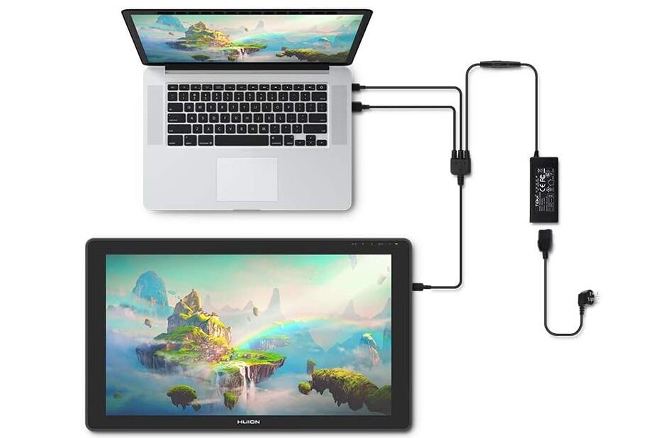 Tablet graficzny HUION Kamvas 22 kompatybilny z Windows i MacOS