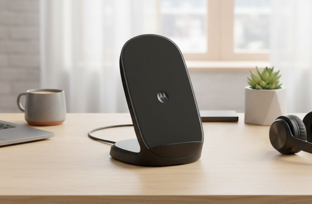 Ładowarka indukcyjna MOTOROLA TurboPower 15W Czarny Qi
                ładowarka indukcyjna na biurku system odprowadzania ciepła trwałe materiały bezpieczeństwo odporność przewód usb-c