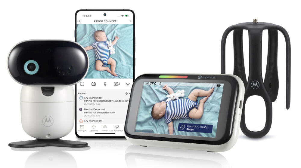Niania elektroniczna MOTOROLA PIP1710 Connect Smart AI + Monitor Biały niania wideo Wi-Fi 5 cali