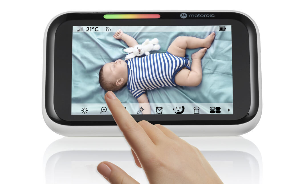 Niania elektroniczna MOTOROLA PIP1710 Connect Smart AI + Monitor Biały ekran dotykowy HD 5 cali