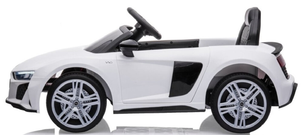 Samochód dla dziecka MILLY MALLY Audi R8 Spyder Biały emocje radosc licencja Audi luksus bezpieczenstwo zaawansowane technologie inspiracja do podrozowania w swiecie wyobazni