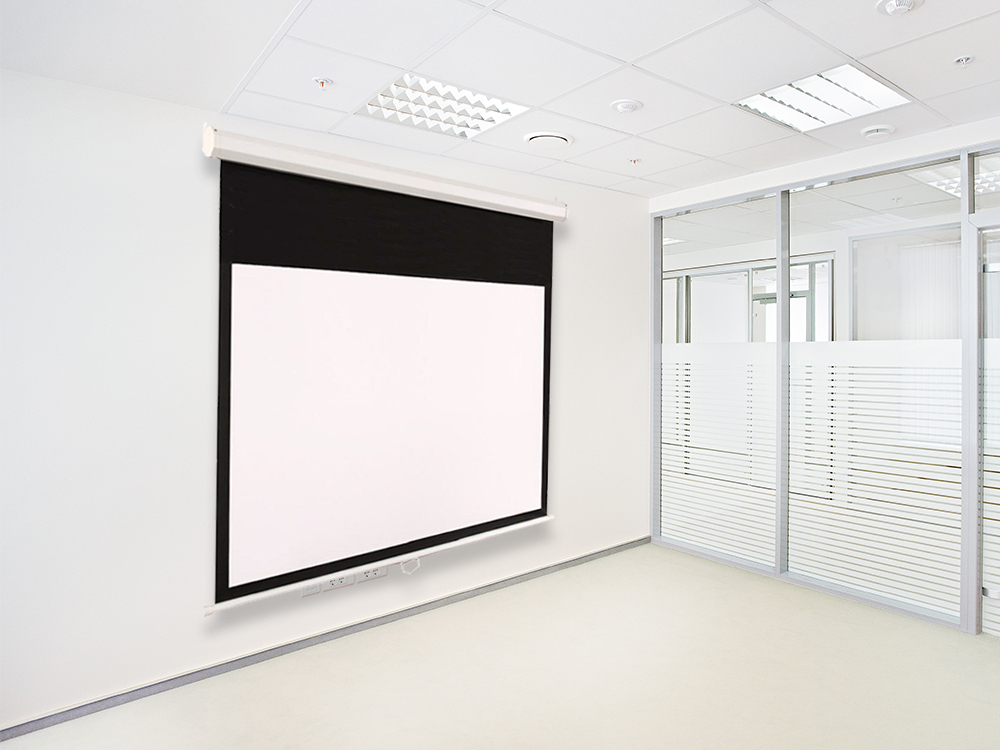 Ekran projekcyjny ART Matt White EM-120 265x150 - Wszechstronne zastosowanie, montaż na ścianie lub suficie