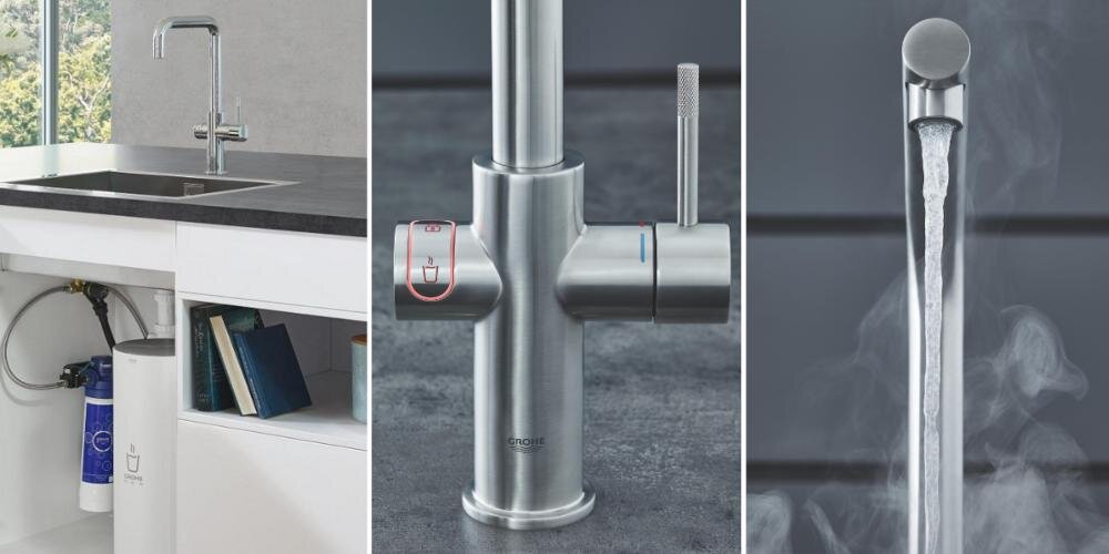 GROHE Red Mono 30085DL1 wrzątek bojler tytan odporność korozja kamień izolacja ciepło energia