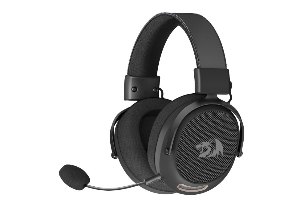 Słuchawki REDRAGON H858 Arrow Pro Carbon - Dźwięk przestrzenny, słuchawki po skosie na białym tle