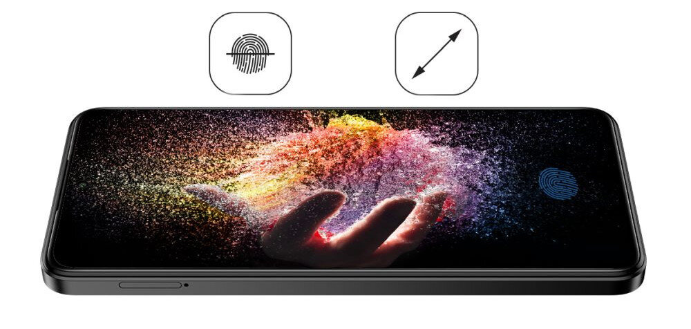 Smartfon myPhone N23 Plus czytnik linii papilarnych funkcja rozpoznawania twarzy ekran przekatna