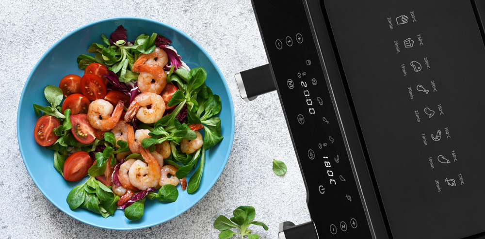 Frytkownica beztłuszczowa ZELMER ZAF9000 Air Fryer z podwójnym koszem  regulacja tryby pracy programy