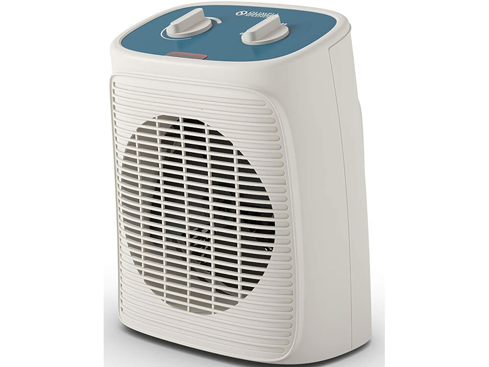 Termowentylator OLIMPIA SPLENDID Caldo Rock M termostat bezpieczeństwa wyłącznik zabezpieczający przed przekręceniem funkcjonalność niezawodność skuteczny bezpieczny komfort spokój użytkowania