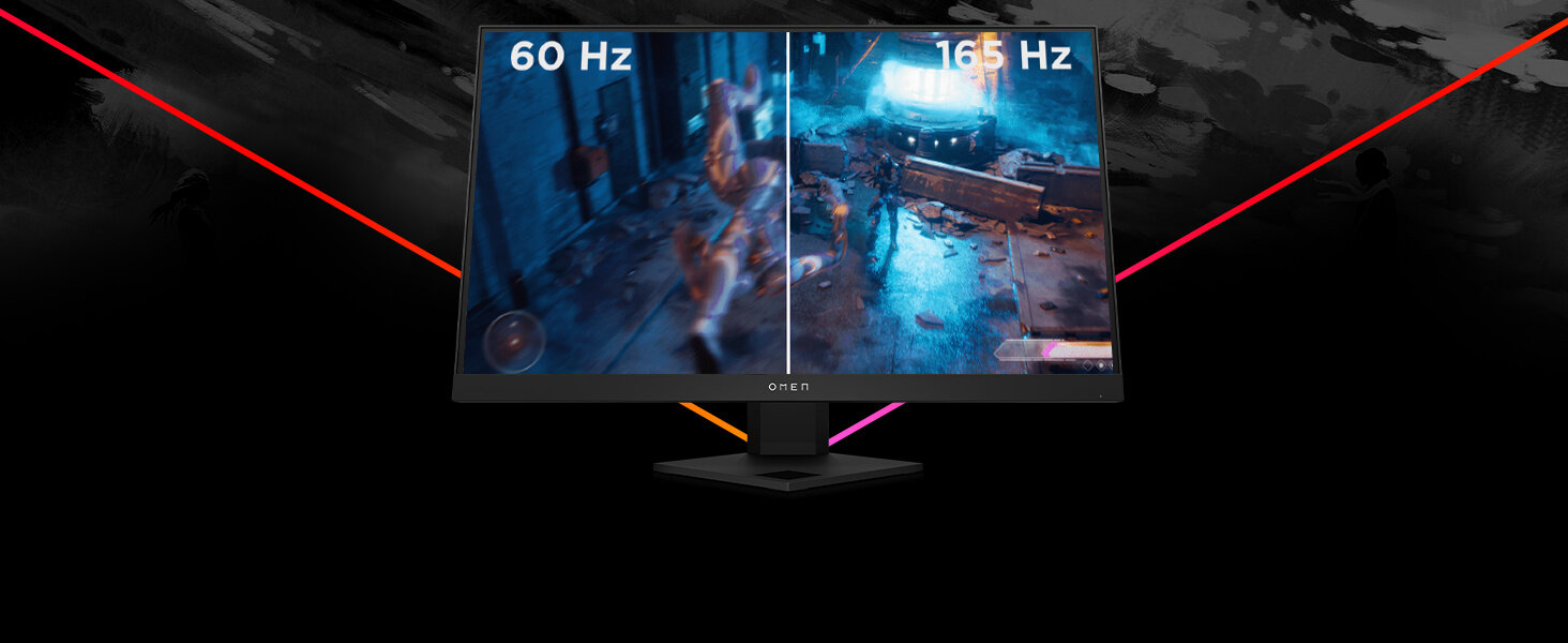 Monitor HP Omen 22J05E9 25 1920x1080px IPS 165Hz 1 ms amd freesync premium pro