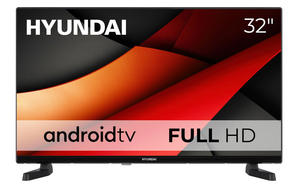 Telewizor HYUNDAI FLA32450 - Obraz pełen szczegółów FHD, telewizor na białym tle od frontu