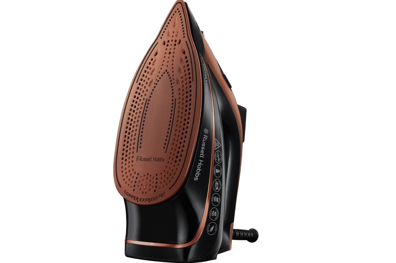 Żelazko RUSSELL HOBBS Cooper Express Pro 23986-56 wyglad funkcjonalnosc miedziany wlew szybki proces nagrzewania