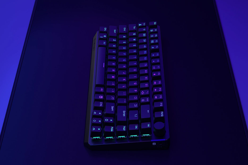 Klawiatura ENDORFY Thock 75 Kailh Box Black Wireless mała ergonomiczna alumienium wygląd mocna szybka wzmocniona hotswap PTB