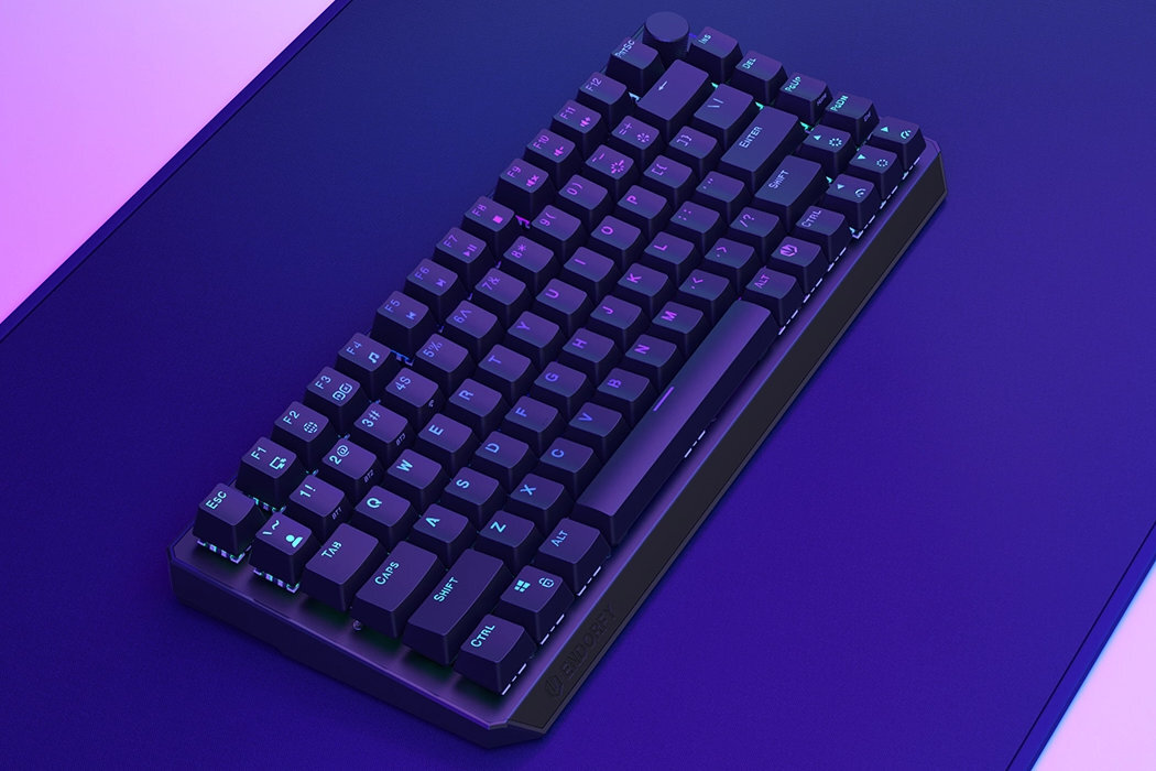 Klawiatura ENDORFY Thock 75 Kailh Box Black Wireless mała ergonomiczna alumienium wygląd mocna szybka wzmocniona hotswap PTB