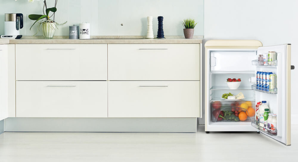 Lodówka ETA Storio 253590040E 90cm Beżowa do każdej kuchni