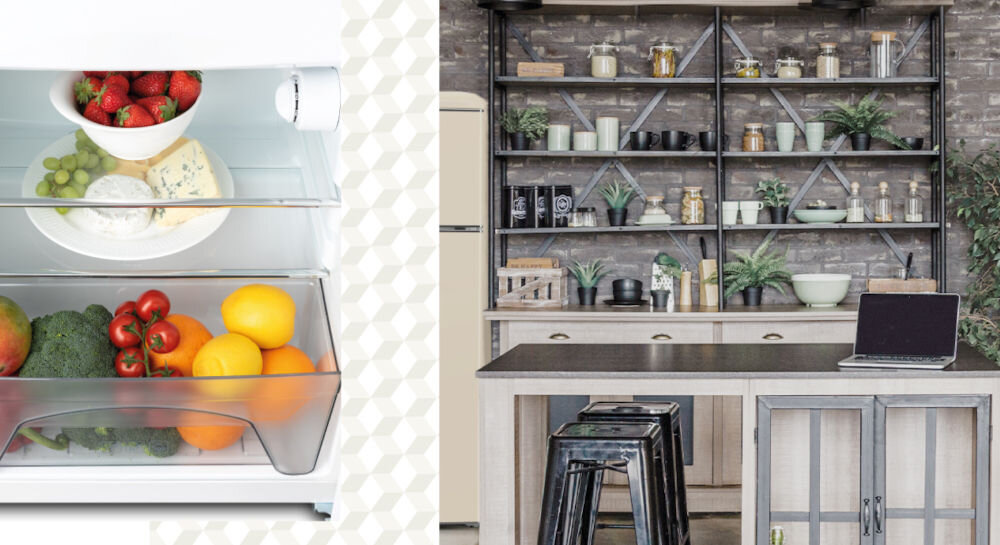 Lodówka ETA Storio 253590040E 90cm Beżowa wygoda trwałość wymienna uszczelka regulowane nóżki cicha praca 38 dB styl retro funkcjonalne technologie funkcjonalna estetyczna uzupełnienie kazdej kuchni 