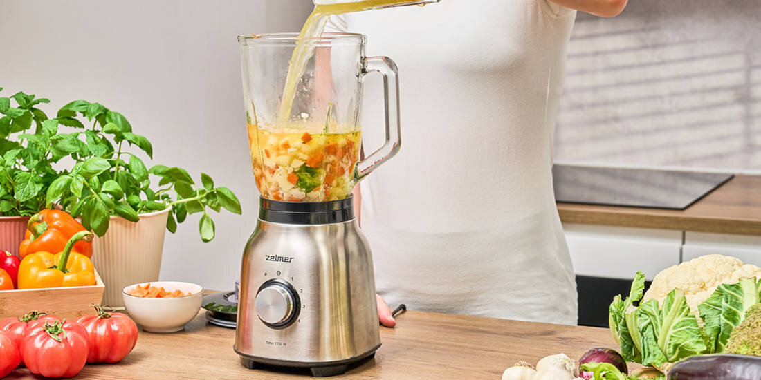 Blender kielichowy ZELMER ZSB4820 Nóżki antypoślizgowe funkcja Pulse stabilny