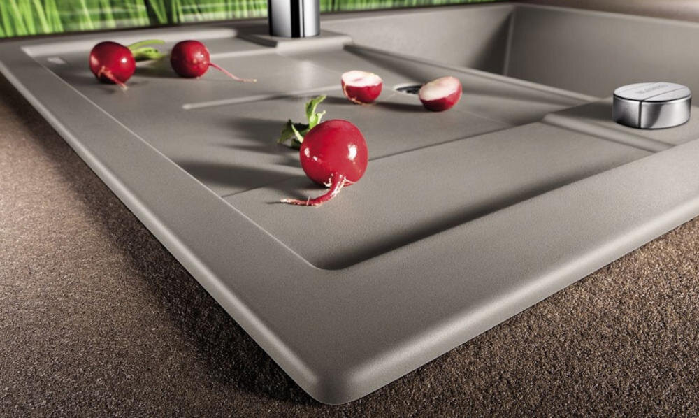 BLANCO zlewozmywak wbudowany montaż blat kuchenny otwór silgranit granit łatwe czyszczenie kamień