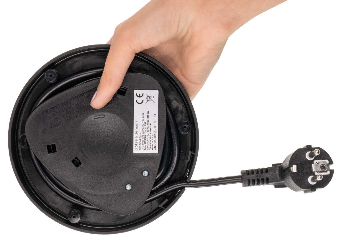 CZAJNIK GOTZE & JENSEN KT500X (INOX) (1,8L) obrotowa postawa