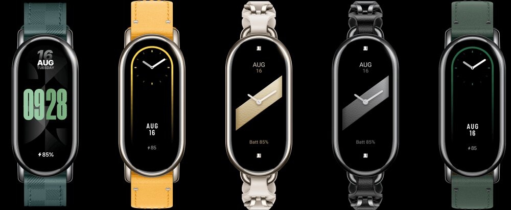 Smartband XIAOMI Mi Band 8   ekran bateria czujniki zdrowie sport pasek ładowanie pojemność rozdzielczość łączność sterowanie krew puls rozmowy smartfon aplikacja 