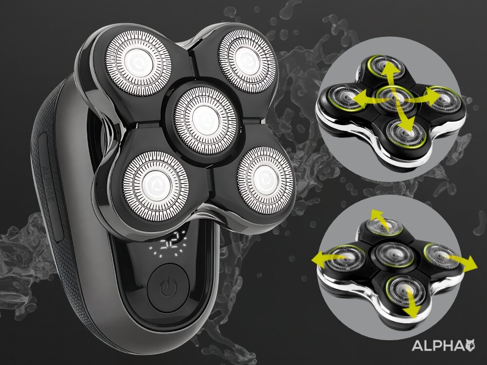 Golarka ALPHA Trx-Pro tryb turbo Speed, do gęstszego zarostu, szybsze i efektywniejsze golenie