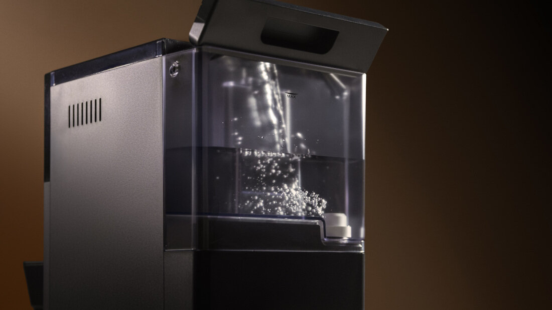 Ekspres CECOTEC Cremmaet Cube zbiornik woda pojemność pojemnik ziarna 