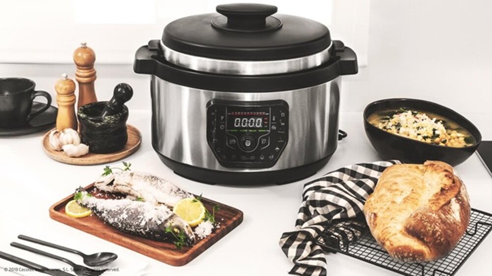 Multicooker CECOTEC Olla GM H Ovall bogaty zestaw akcesorii, od razu gotowy do pracy, łatwe przygotowanie potraw