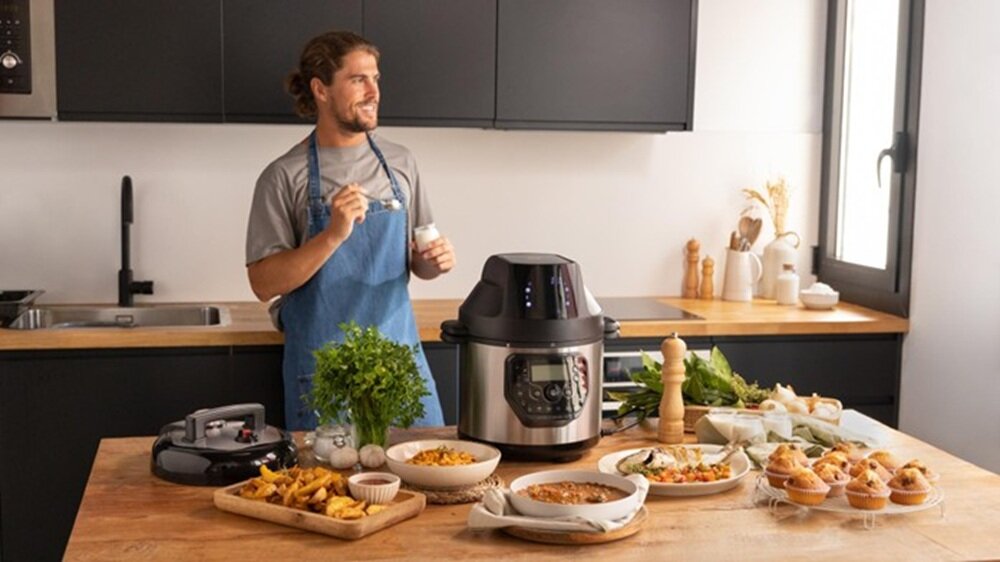 Multicooker CECOTEC Olla GM H Deluxe Fry misa Excelsior, nieprzywierajaca powłoka, bez przypaleń, szybsze mycie