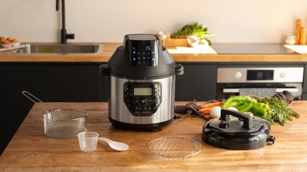 Multicooker CECOTEC Olla GM H Deluxe Fry tryb Eco, mniejsze zużcie prądu, tańsze przygotowanie obiadów