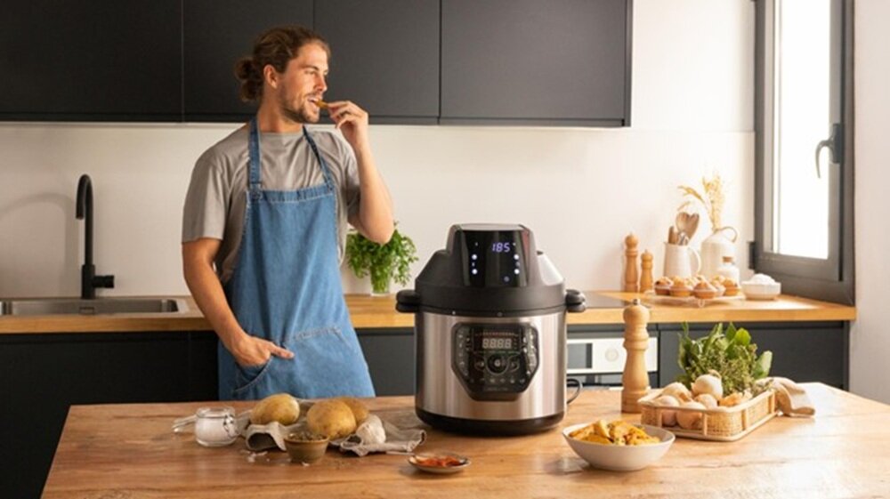 Multicooker CECOTEC Olla GM H Fry czytelny ekran LED, sterowanie głosowe, bogaty zestaw akcesorii