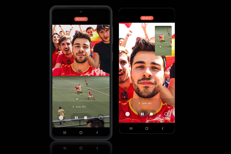 galaxy m55 dual recording
