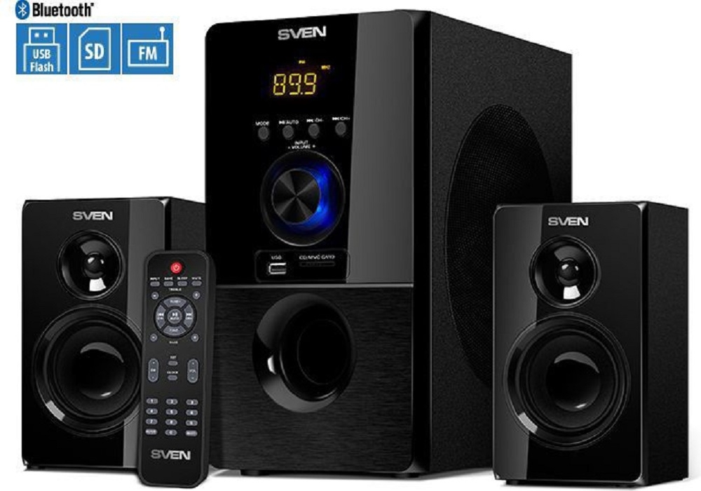 Głośniki SVEN 2.1 MS-2050  - Niewielkie wymiary 