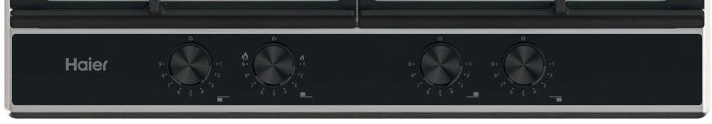 HAIER-HAHG6BR4XH kuchenka gazowa iskrownik pole grzewcze płomień pokrętła