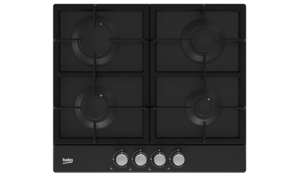Płyta gazowa BEKO HIAG64225SB wydajne palniki gazowe wymiary moc cztery pola gotowania