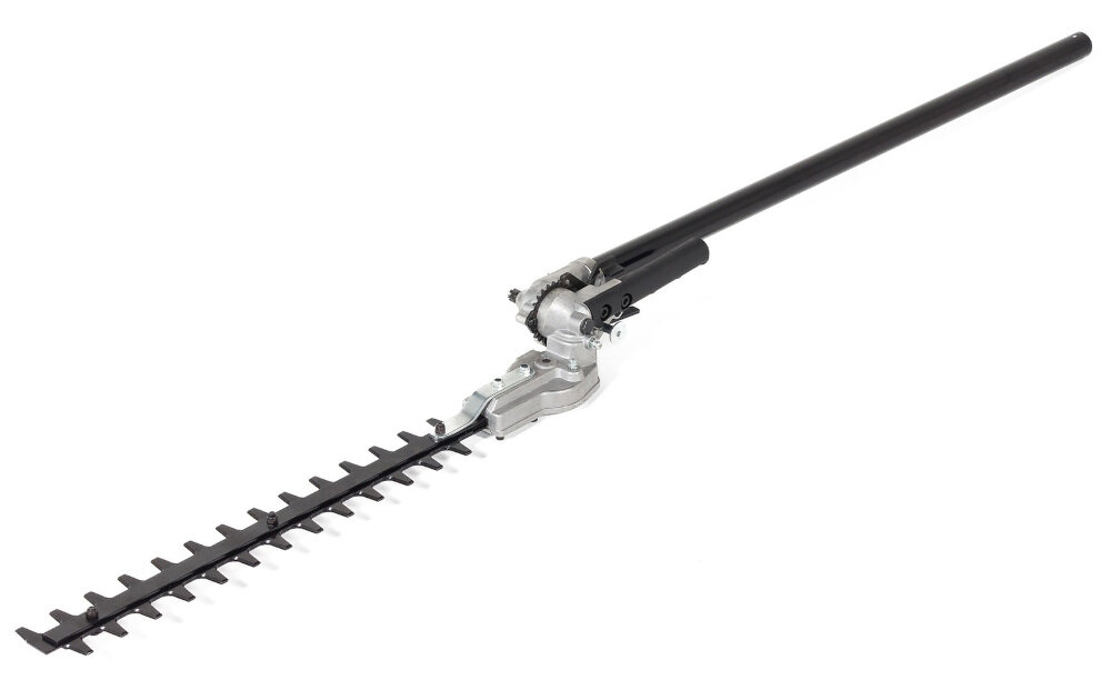 Kosa spalinowa NAC BP427-16MU-T głowica z nożycami do żywopłotu używane z poziomu ziemi sekaor o długości 39 cm regulcja kąta przycinania w zakresie 270-90 stopni