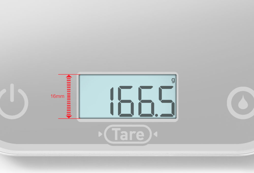 Waga kuchenna TEFAL BC50U4V0 zbliżenie na wyświetlacz świecący liczby srebrna waga przyciski białe tło praktyczne narzędzie elektroniczny system pomiaru wyjątkowa precyzja odmierzanie składników suchych i płynnych maksymalne obciążenie 5000 g lekkie przyprawy większe ilości produktów czytelny wyświetlacz LCD łatwe odczytanie wyników elegancki design intuicyjna obsługa praktyczny stylowy dodatek do kuchni