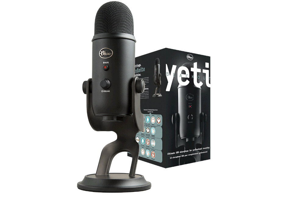 MIKROFON DO STREAMINGU BLUE YETI USB cztery tryby stereo kardioidalny dookólny dwukierunkowy