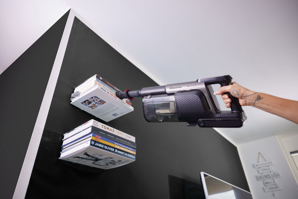 Odkurzacz HISENSE HVC646541A trzy poziomy mocy tryb eco do 60 minut pracy do twardych podłóg średni tryb mocniejsze zabrudzenia tryb maksymalny pełna moc długotrwała praca gotowe na każde zadanie wszechstronny wybór moc funkcjonalność  