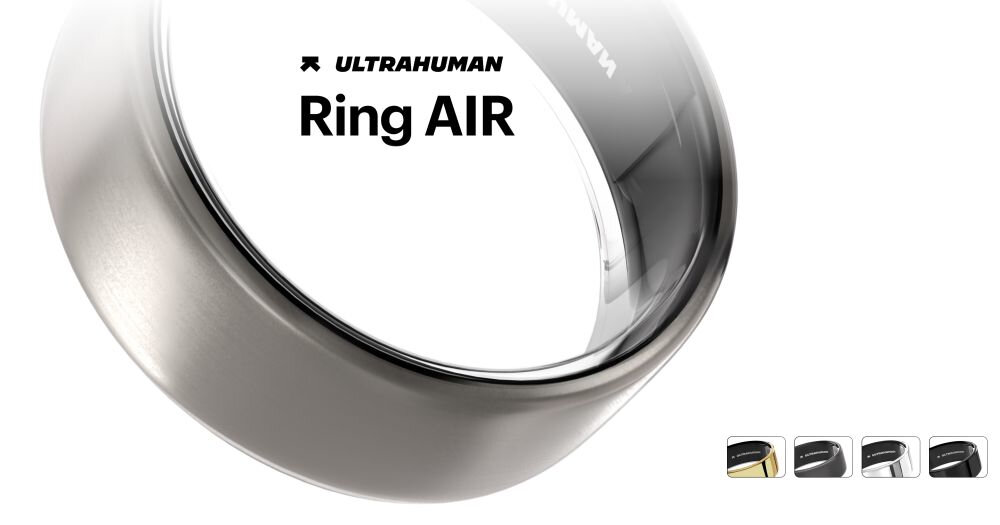 Smartring ULTRAHUMAN Ring Air ekran bateria czujniki zdrowie sport pasek ładowanie pojemność rozdzielczość łączność sterowanie krew puls rozmowy smartfon aplikacja