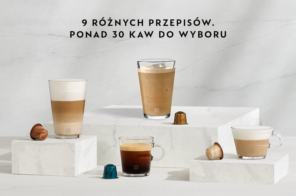 Ekspres DELONGHI Nespresso Gran Lattissima EN640.B Czarny możliwości cechy