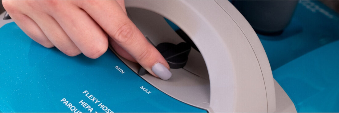 Odkurzacz ZELMER Antek ZVC3501T Regulacja siły ssania kontrola dopasowanie rodzaj powierzchnia usuniesz kurz i inne zanieczyszczenia