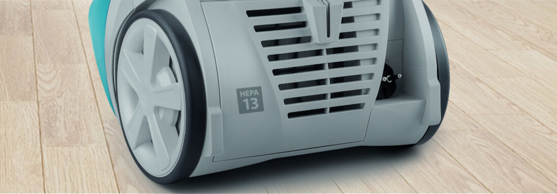 Odkurzacz ZELMER Antek ZVC3501T Gumowane koła lekko i cicho suną po wszystkich powierzchniach