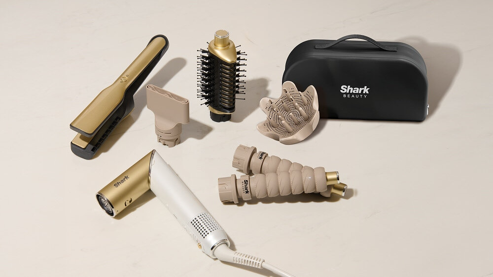 Suszarko-lokówka SHARK Glam HD6052SEU 32 mm 1500 W zdjęcie lifestyle  zestaw akcesoria komplet wyposażenie