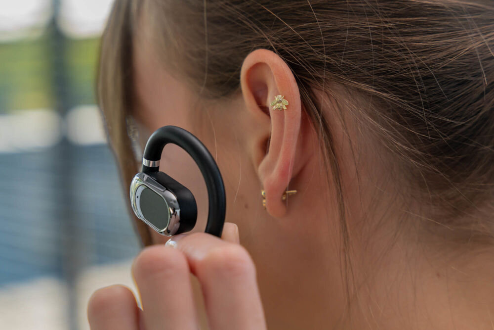 Słuchawki powietrzne XMUSIC XWS550K Czarny otwarta konstrukcja, komfort słuchania, świadomość otoczenia, do miasta i biura - słuchawka zakładana na ucho