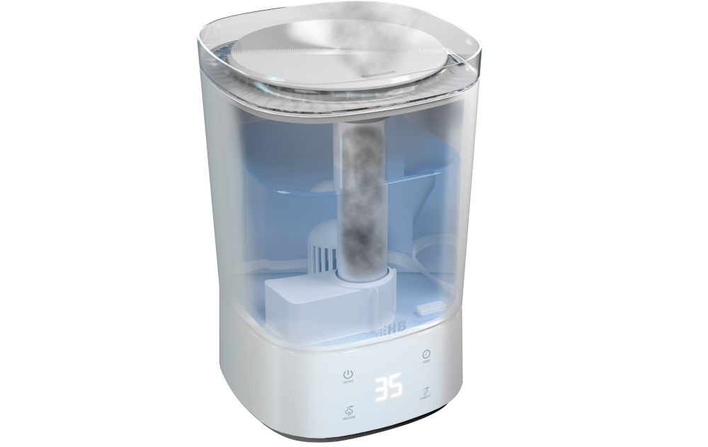 Nawilzacz ultradzwiękowy HB UH2045DW praktyczny zbiornik funkcja napelnienia zbiornika w trakcie pracy pojemnosc 5,5 litra Top Water Filling Humidifer WMF